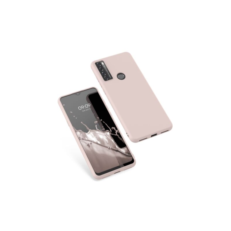 Husa Kwmobile pentru TCL 20 SE (2021), Silicon, Roz, 55693.225