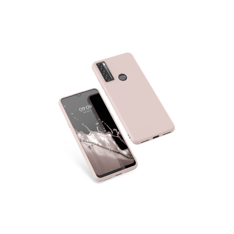 Husa Kwmobile pentru TCL 20 SE (2021), Silicon, Roz, 55693.225 Husa Kwmobile pentru TCL 20 SE (2021), Silicon, Roz, 55693.225