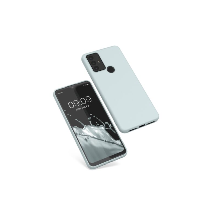 Husa Kwmobile pentru TCL 30 E/30 SE, Silicon, Verde, 57707.200