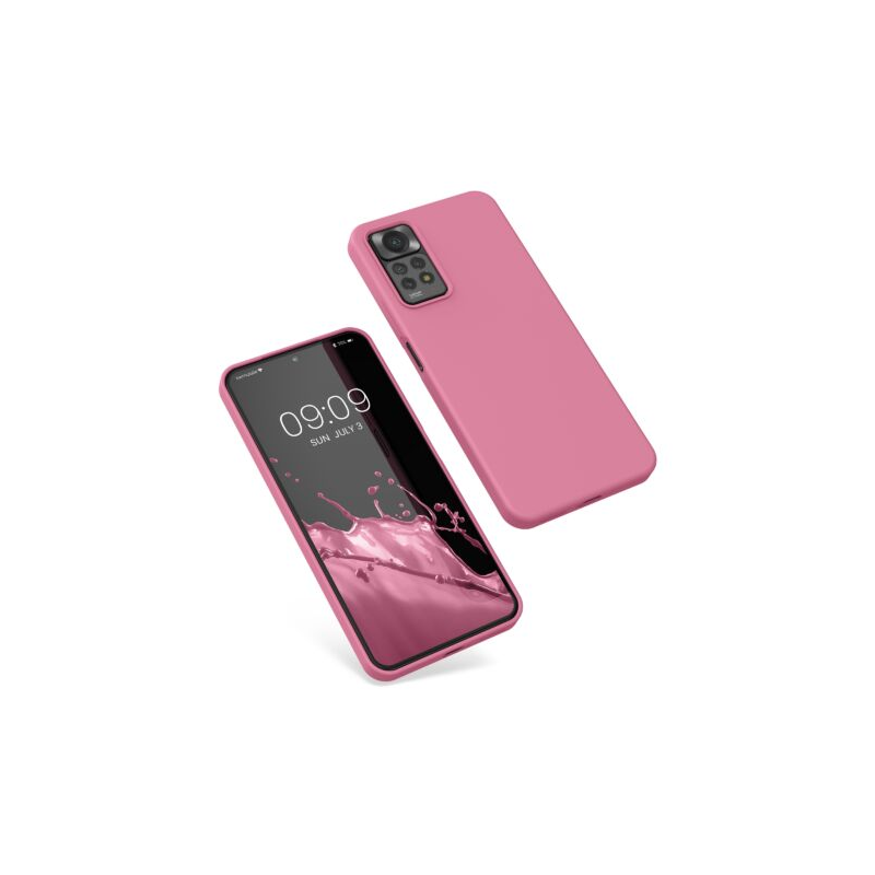 Husa Kwmobile pentru Xiaomi Redmi Note 11 Pro/Redmi Note 11 Pro 5G, Silicon, Roz, 57373.212 Husa Kwmobile pentru Xiaomi Redmi Note 11 Pro/Redmi Note 11 Pro 5G, Silicon, Roz, 57373.212