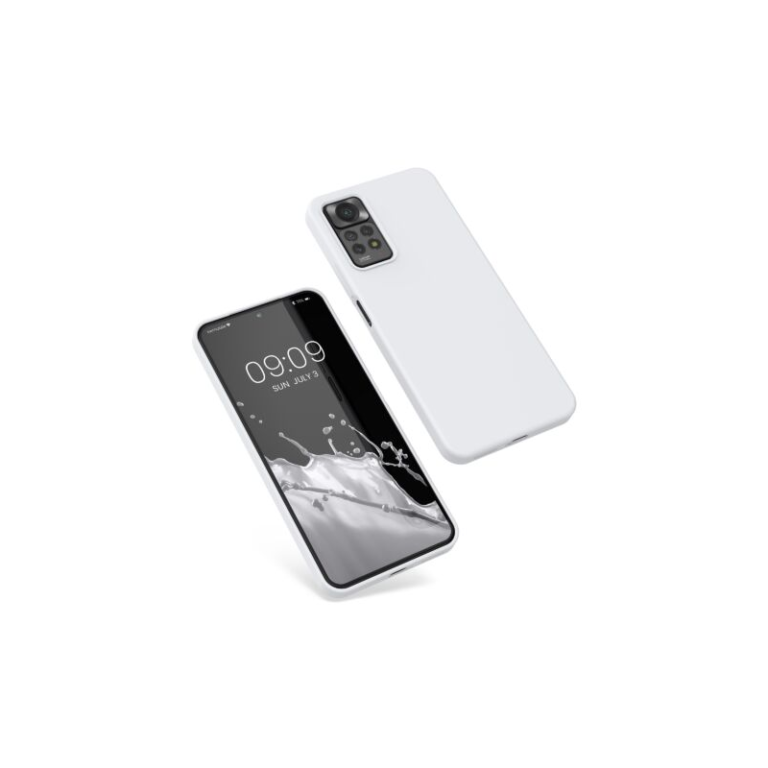 Husa Kwmobile pentru Xiaomi Redmi Note 11 Pro/Redmi Note 11 Pro 5G, Silicon, Alb, 57373.02