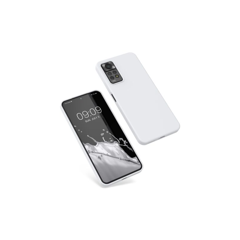Husa Kwmobile pentru Xiaomi Redmi Note 11 Pro/Redmi Note 11 Pro 5G, Silicon, Alb, 57373.02 Husa Kwmobile pentru Xiaomi Redmi Note 11 Pro/Redmi Note 11 Pro 5G, Silicon, Alb, 57373.02