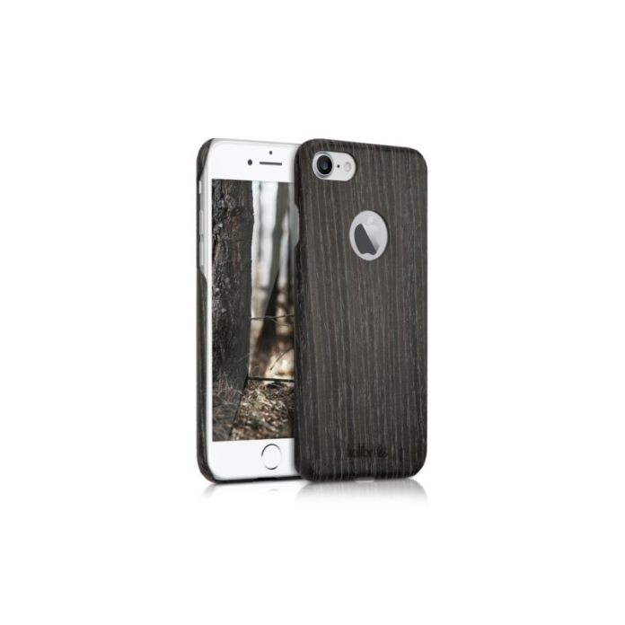 Husa pentru Apple iPhone 8/iPhone 7/iPhone SE 2, Lemn, Gri, 39343.73