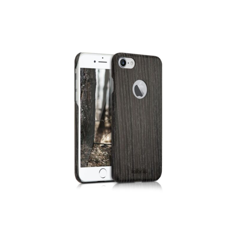 Husa pentru Apple iPhone 8/iPhone 7/iPhone SE 2, Lemn, Gri, 39343.73
