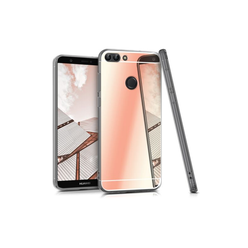 Husa pentru Huawei P Smart/Enjoy 7s, Silicon, Rose Gold, 44435.81 Husa pentru Huawei P Smart/Enjoy 7s, Silicon, Rose Gold, 44435.81