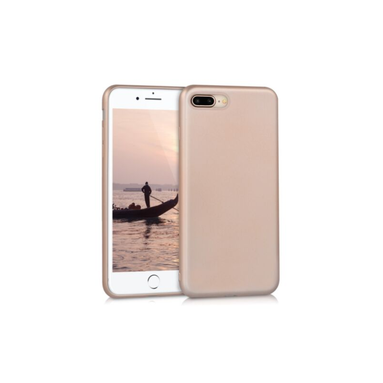Husa pentru Apple iPhone 8 Plus/iPhone 7 Plus, Silicon, Rose Gold, 40351.81