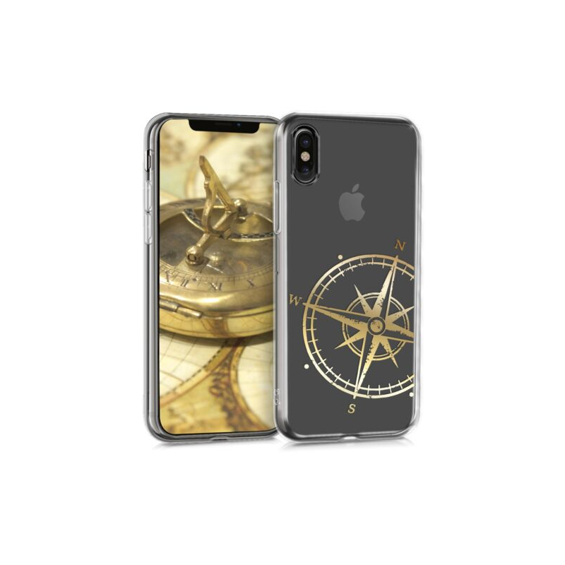 Husa pentru Apple iPhone X/iPhone XS, Silicon, Gold, 42505.14 Husa pentru Apple iPhone X/iPhone XS, Silicon, Gold, 42505.14
