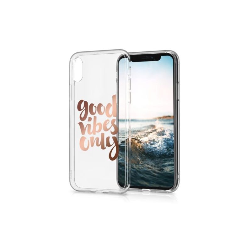 Husa pentru Apple iPhone X/iPhone XS, Silicon, Rose Gold, 42505.18 Husa pentru Apple iPhone X/iPhone XS, Silicon, Rose Gold, 42505.18