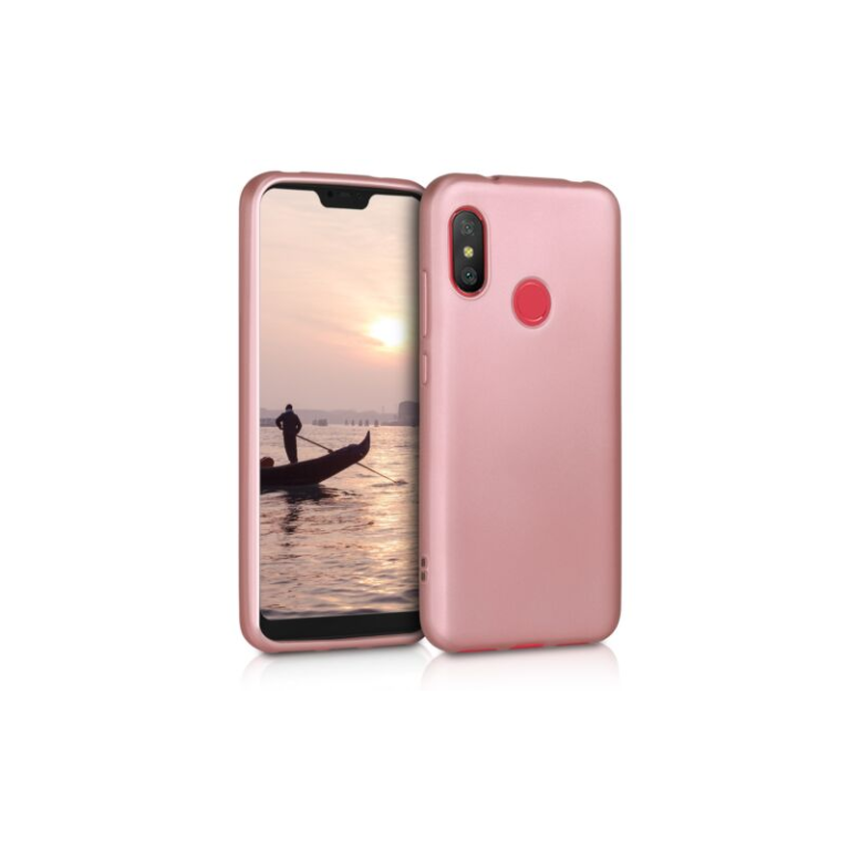 Husa pentru Xiaomi Mi A2 Lite/Redmi 6 Pro, Silicon, Rose Gold, 46343.31