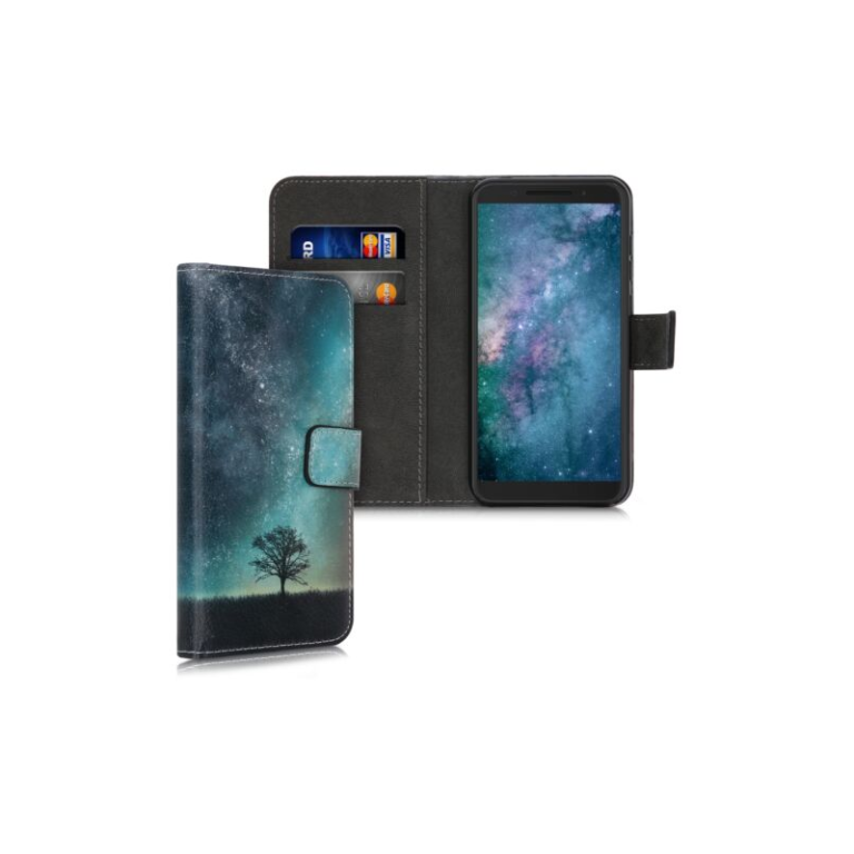 Husa pentru Alcatel 1S (2019), Piele ecologica, Multicolor, 48091.03