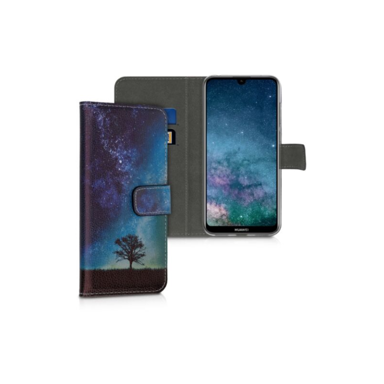 Husa pentru Huawei Y7 (2019)/Y7 Prime (2019), Piele ecologica, Multicolor, 47664.02