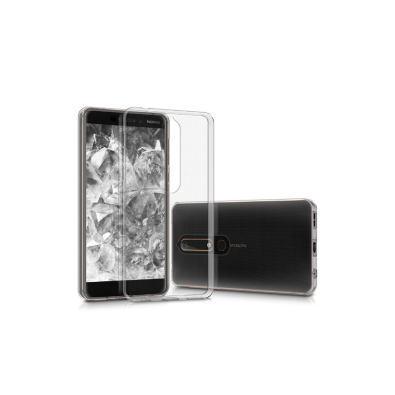 Husa pentru Nokia 6.1 (2018), Silicon, Transparent, 44199.03