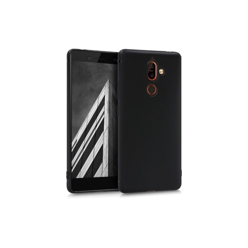 Husa pentru Nokia 7 Plus, Silicon, Negru, 44499.47 Husa pentru Nokia 7 Plus, Silicon, Negru, 44499.47