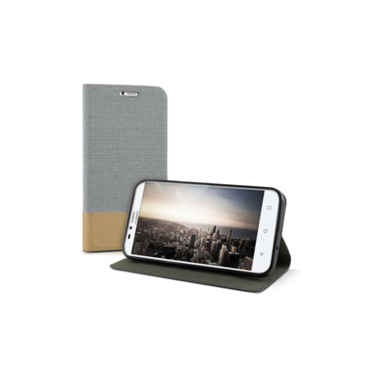 Husa pentru Huawei Ascend Y625, Textil, Gri, 37411.25