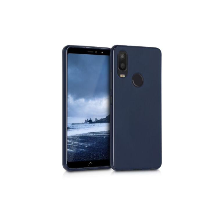 Husa pentru BQ Aquaris X2, Silicon, Albastru, 45192.53