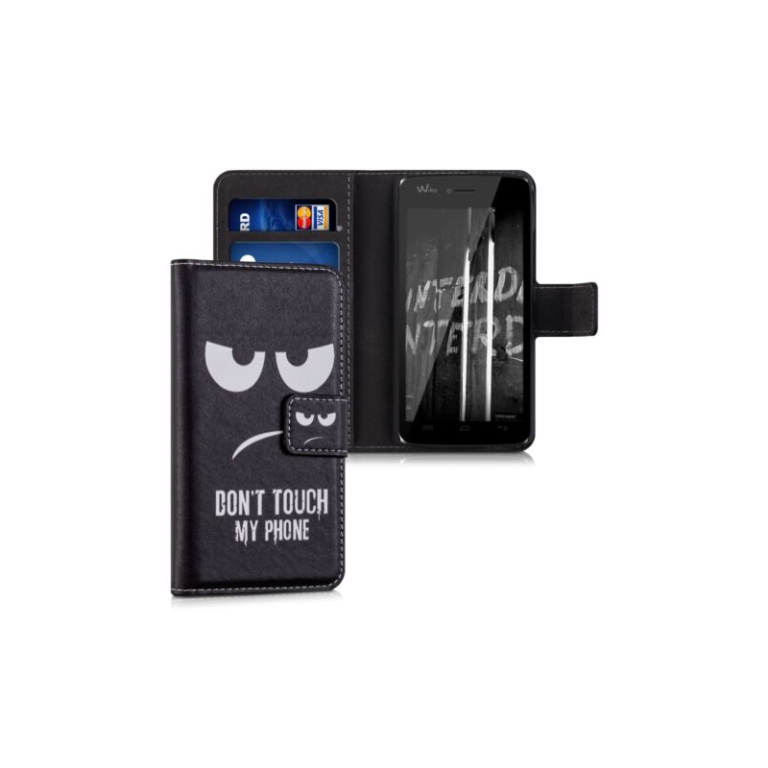 Husa pentru Wiko Birdy, Piele ecologica, Negru, 35604.01