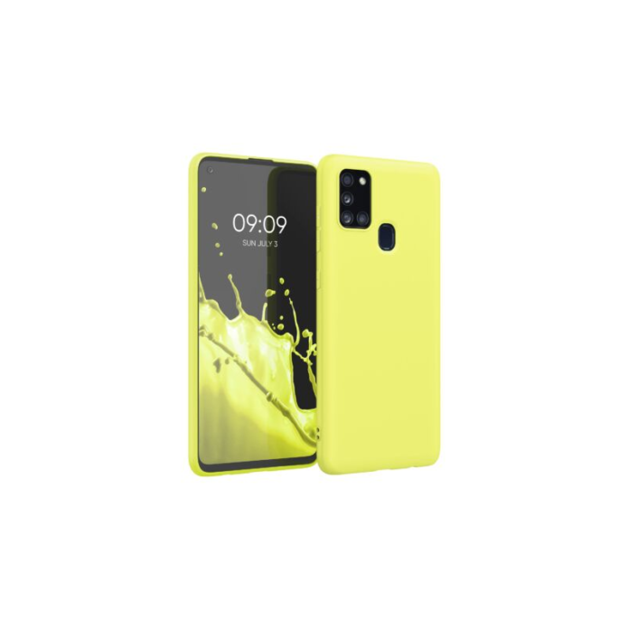 Husa pentru Samsung Galaxy A21s, Silicon, Galben, 52494.195