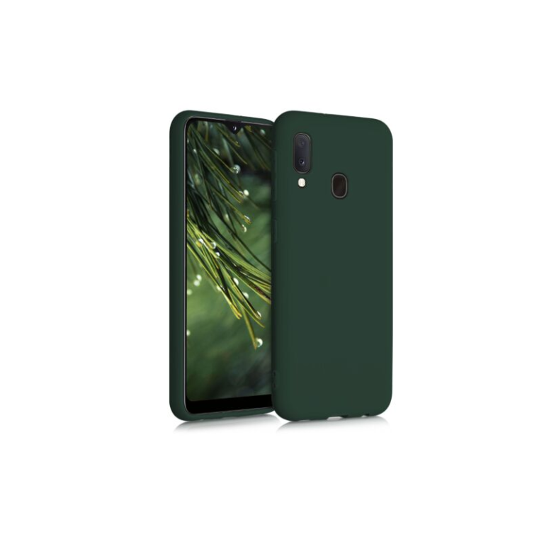 Husa pentru Samsung Galaxy A20e, Silicon, Verde, 48738.169