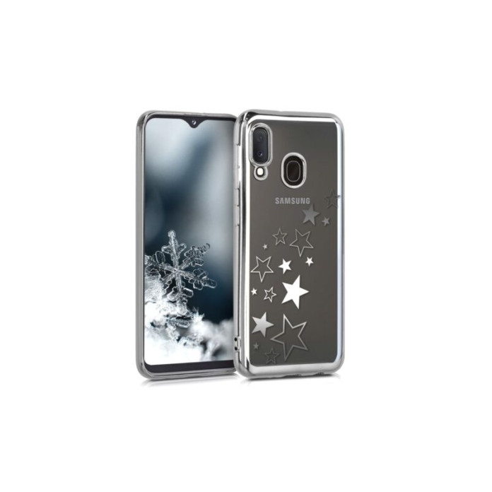 Husa pentru Samsung Galaxy A20e, Silicon, Silver, 49541.03