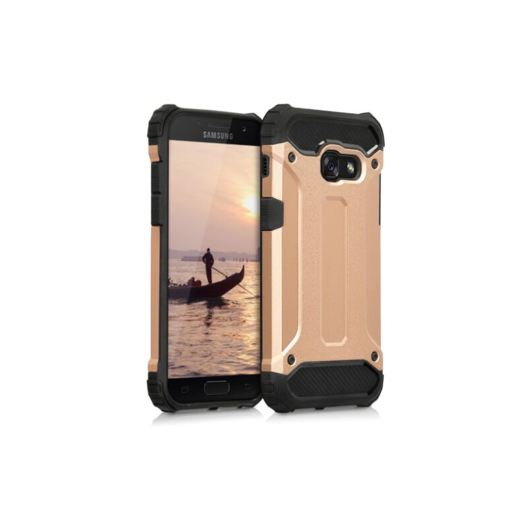 Husa pentru Samsung Galaxy A3 (2017), Silicon, Rose Gold, 40696.81
