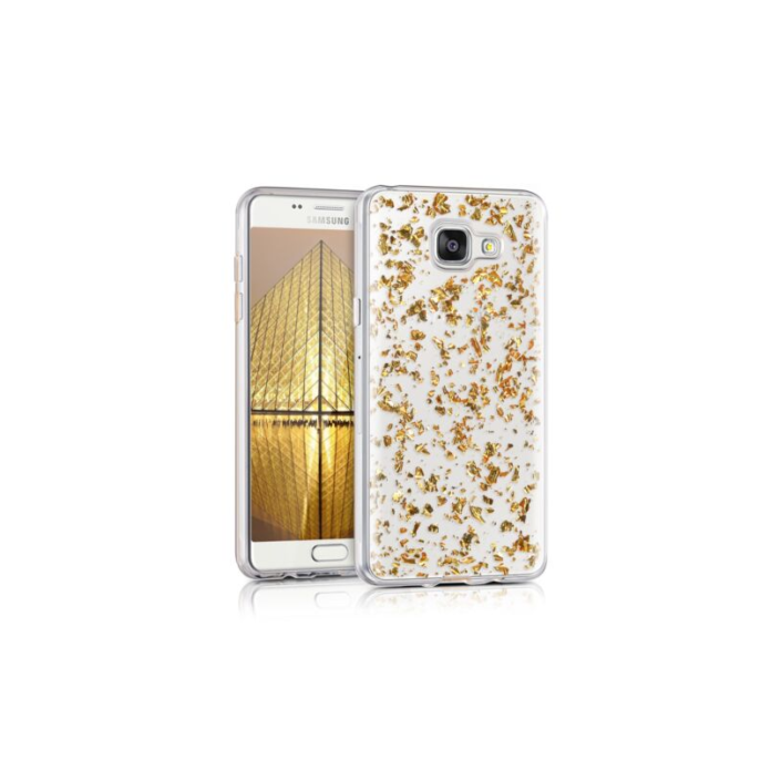 Husa pentru Samsung Galaxy A5 (2016), Silicon, Gold, 38381.21 Husa pentru Samsung Galaxy A5 (2016), Silicon, Gold, 38381.21