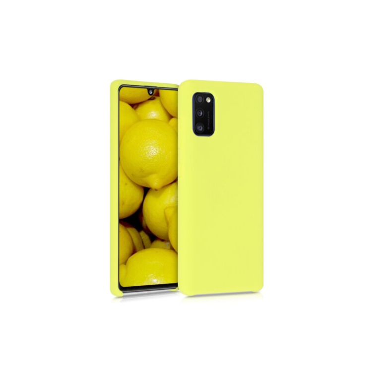 Husa pentru Samsung Galaxy A41, Silicon, Galben, 52301.49