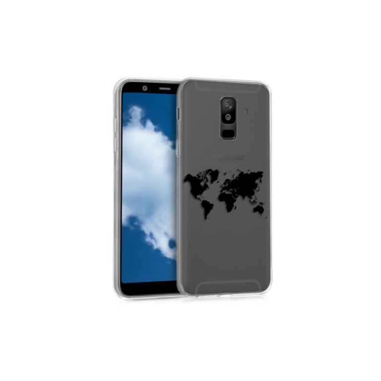 Husa pentru Samsung Galaxy A6 Plus, Silicon, Negru, 45261.02