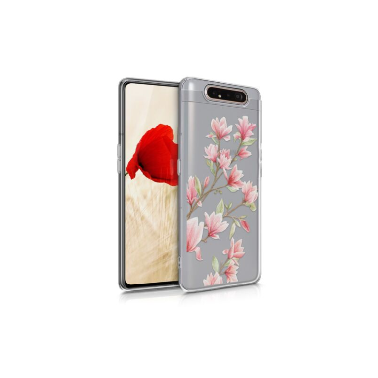 Husa pentru Samsung Galaxy A80, Silicon, Roz, 48444.01