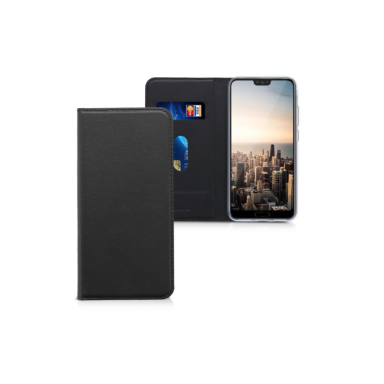 Husa pentru Huawei Honor 10, Piele ecologica, Negru, 44885.01