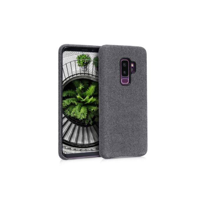 Husa pentru Samsung Galaxy S9 Plus, Textil, Gri, 44652.22