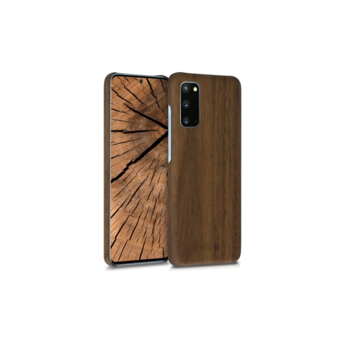 Husa pentru Samsung Galaxy S20, Lemn, Maro, 51949.18