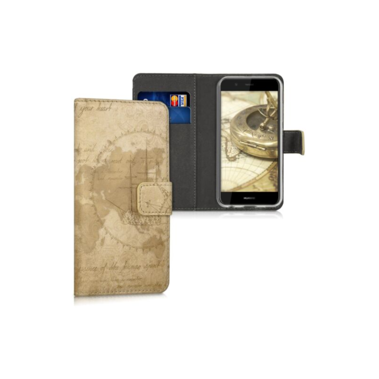 Husa pentru Huawei Nova 2, Piele ecologica, Maro, 43550.01