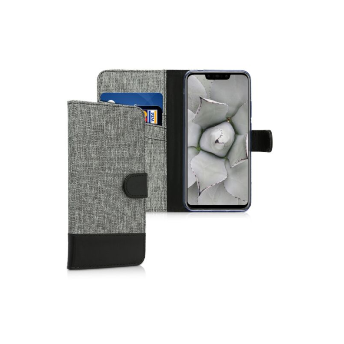 Husa pentru Huawei Nova 3, Textil, Gri, 45765.01