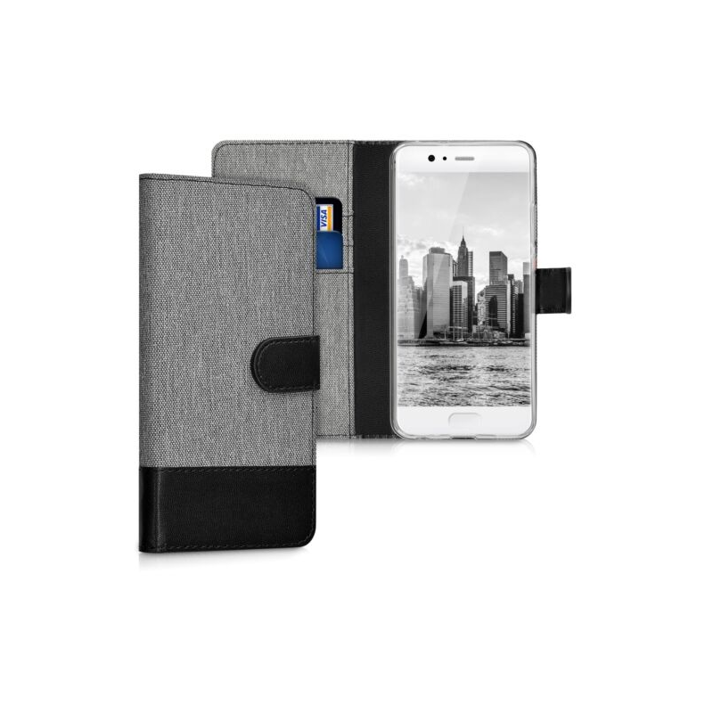 Husa pentru Huawei P10, Textil, Gri, 40965.01 Husa pentru Huawei P10, Textil, Gri, 40965.01