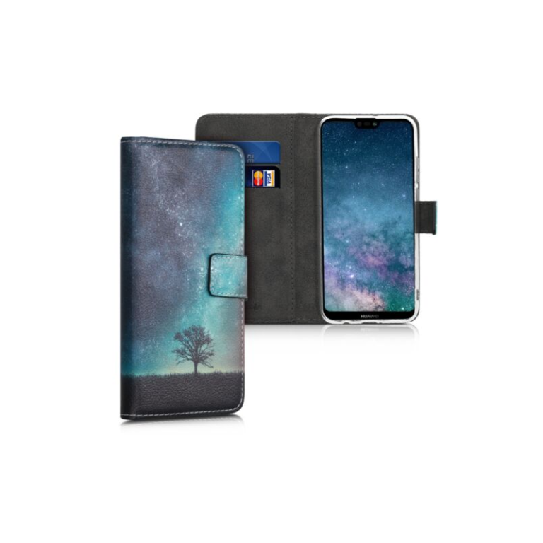 Husa pentru Huawei P20 Lite (2019), Piele ecologica, Multicolor, 49456.03