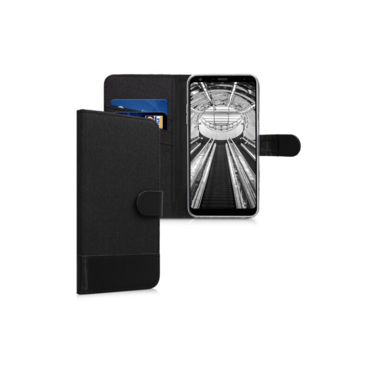 Husa pentru LG Q Stylus, Textil, Negru, 46240.73