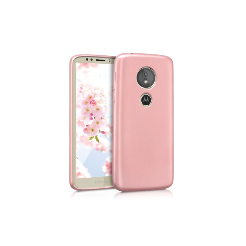Husa pentru Motorola Moto E5, Silicon, Rose Gold, 45025.31 Husa pentru Motorola Moto E5, Silicon, Rose Gold, 45025.31