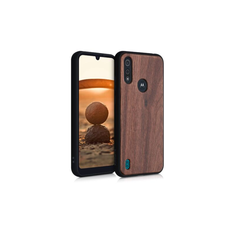 Husa pentru Motorola Moto E6s (2020), Lemn, Maro, 52179.18 Husa pentru Motorola Moto E6s (2020), Lemn, Maro, 52179.18