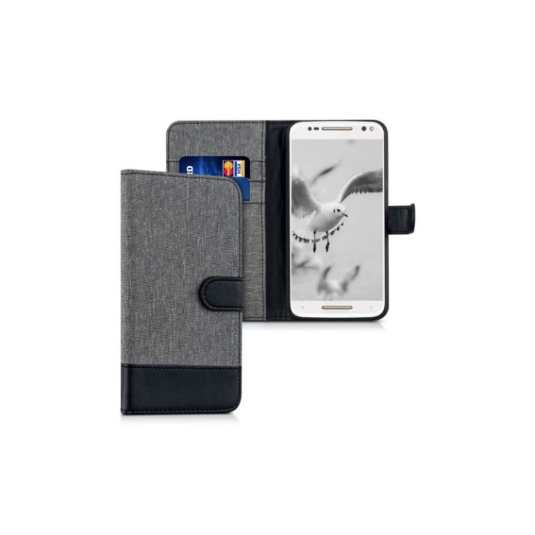 Husa pentru Motorola Moto X Style, Textil, Gri, 38313.22