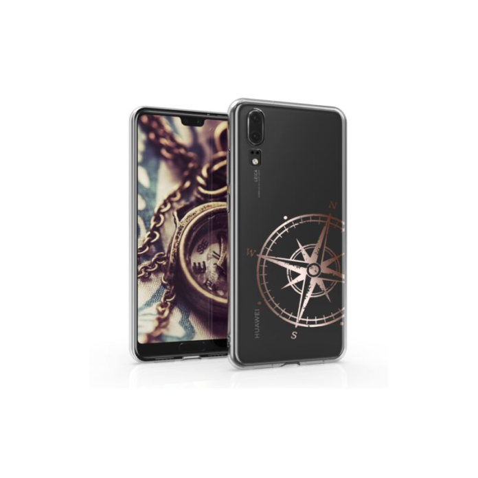 Husa pentru Huawei P20, Silicon, Rose Gold, 44215.08