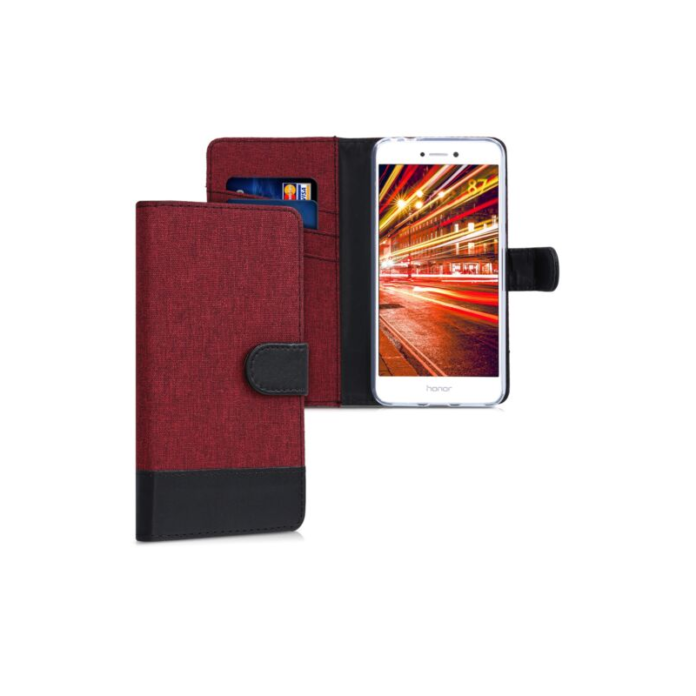 Husa pentru Huawei P9 Lite (2017), Textil, Rosu, 40893.04 Husa pentru Huawei P9 Lite (2017), Textil, Rosu, 40893.04