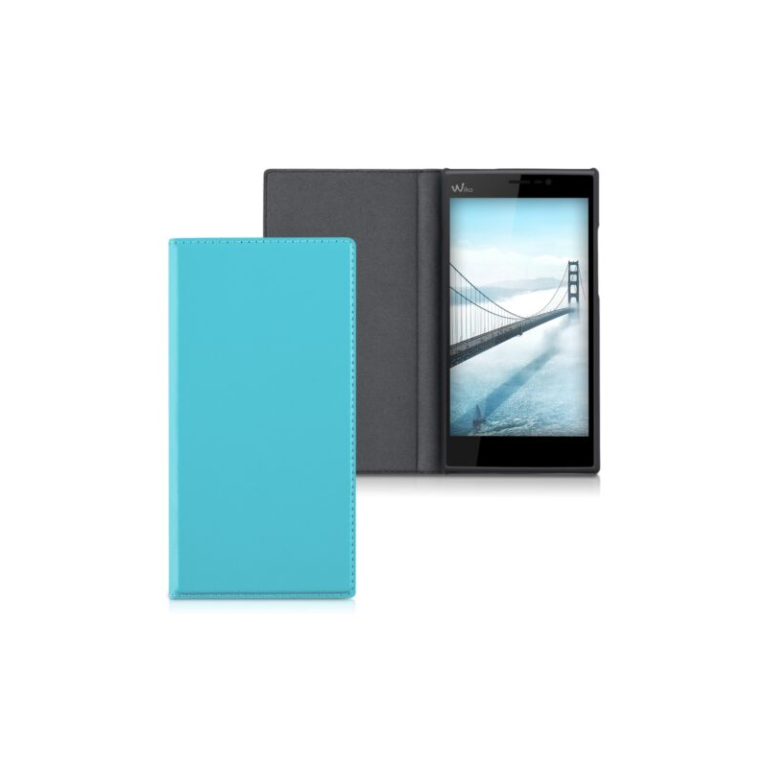 Husa pentru Wiko Ridge Fab, Piele ecologica, Albastru, 32189.23