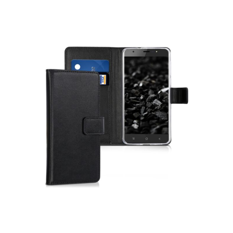 Husa pentru Blackview R6, Piele ecologica, Negru, 43498.01