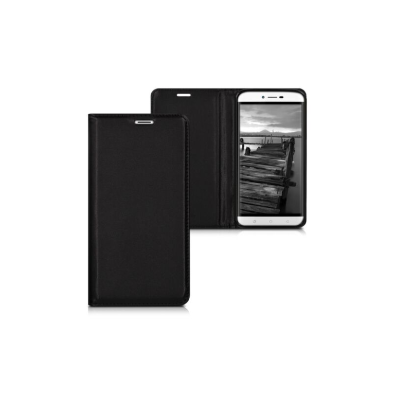 Husa pentru Coolpad Torino, Piele ecologica, Negru, 40287.01