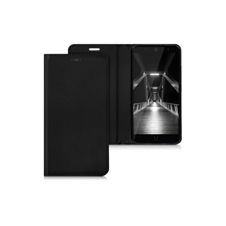 Husa pentru Wileyfox Swift 2, Piele ecologica, Negru, 41643.01
