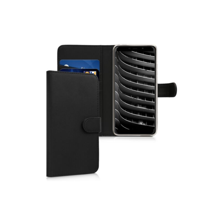 Husa pentru Wiko View Max, Piele ecologica, Negru, 45875.01