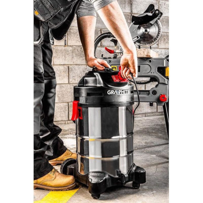 Aspirator industrial, umed-uscat, 1500 W, inox, Graphite Aspirator industrial, umed-uscat, 1500 W, inox, Graphite
