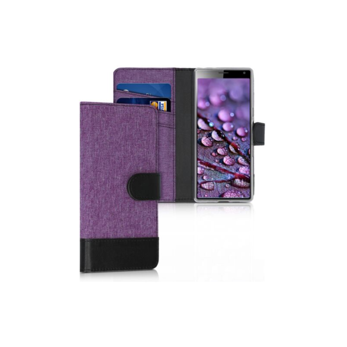 Husa pentru Sony Xperia 10, Textil, Violet, 47996.03 Husa pentru Sony Xperia 10, Textil, Violet, 47996.03