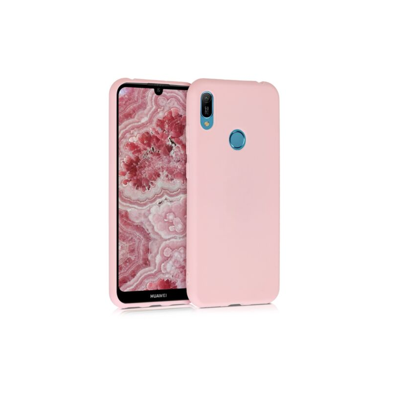 Husa pentru Huawei Y6 (2019), Silicon, Rose Gold, 48122.89 Husa pentru Huawei Y6 (2019), Silicon, Rose Gold, 48122.89