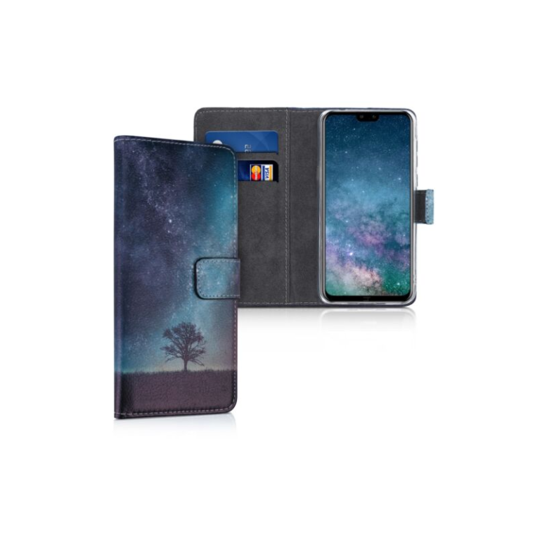 Husa pentru Huawei Y9 (2019), Piele ecologica, Multicolor, 48780.03